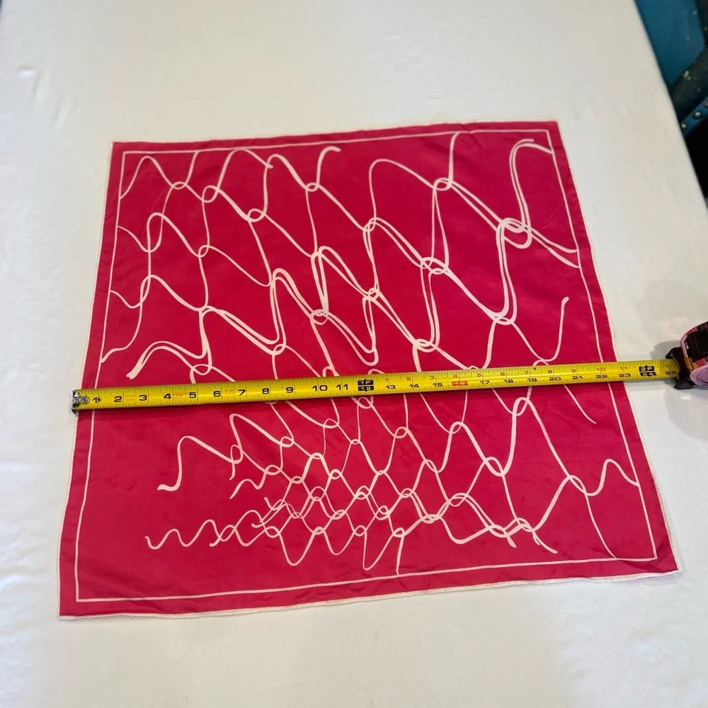 CVintage Pink Scribble Scarf
